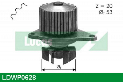 LUCAS ENGINE DRIVE ldwp0628 -  Водяной насос